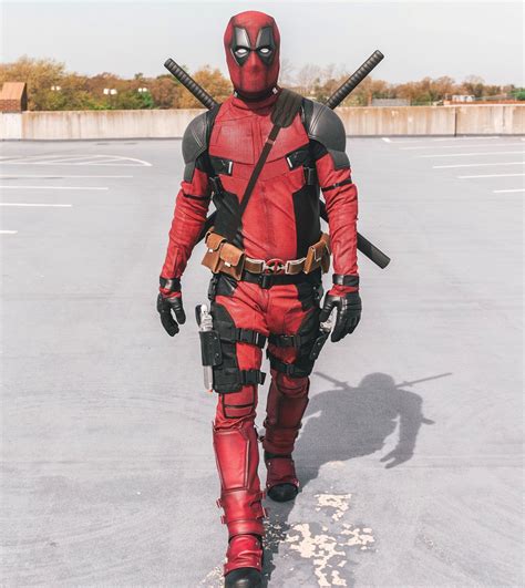 Deadpool Costume / Cosplay Suit. Made from V2 Screen Printed Fabric ...