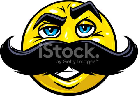 Mustache Smiley Face Stock Vector - FreeImages.com