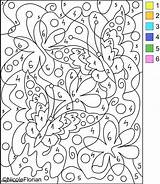 Free Advanced Color By Numbers coloring Page sketch template
