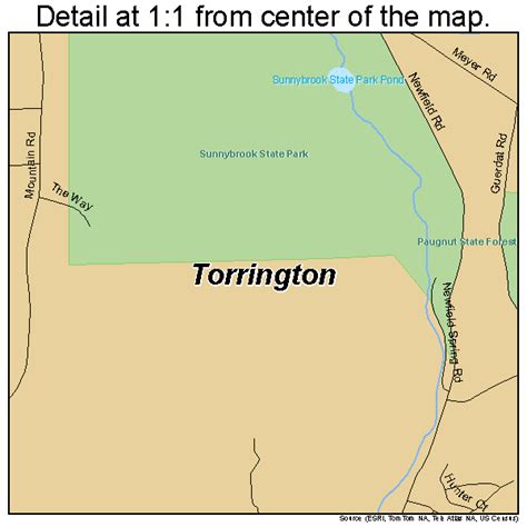 Torrington Connecticut Street Map 0976500