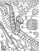 Free Coloring Pages Music sketch template