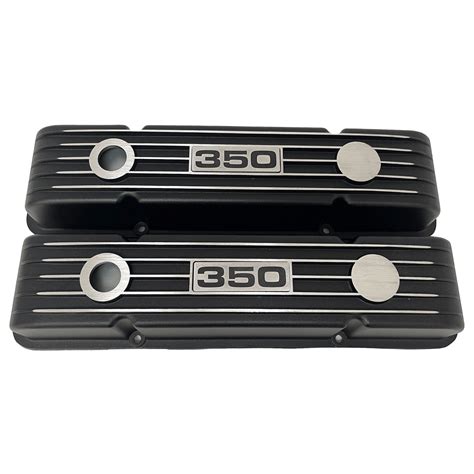 Small Block Chevy 350 Valve Covers, Classic Finned - Black – Ansen USA