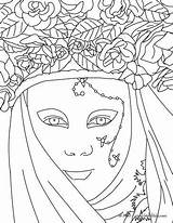 CARNIVAL OF VENICE coloring Pages  Venitian Mask Masken Zum Ausmalen sketch template