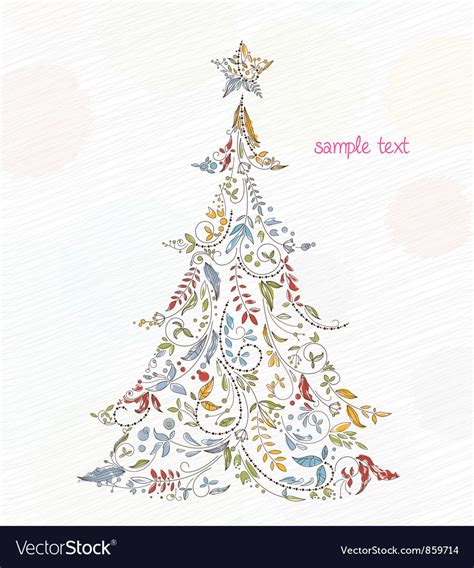 Doodles christmas greeting card Royalty Free Vector Image