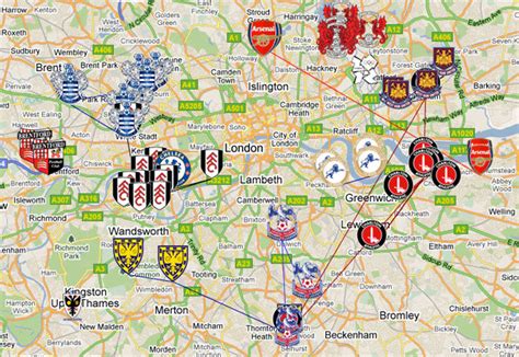 Mapped: London’s Moving Football Clubs | Londonist