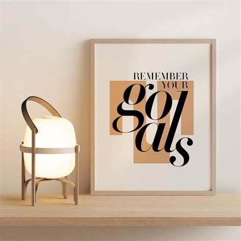 Remember Your Goals-quote, Typography Print, Quotes Print, Instant Download, Digital Prints ...