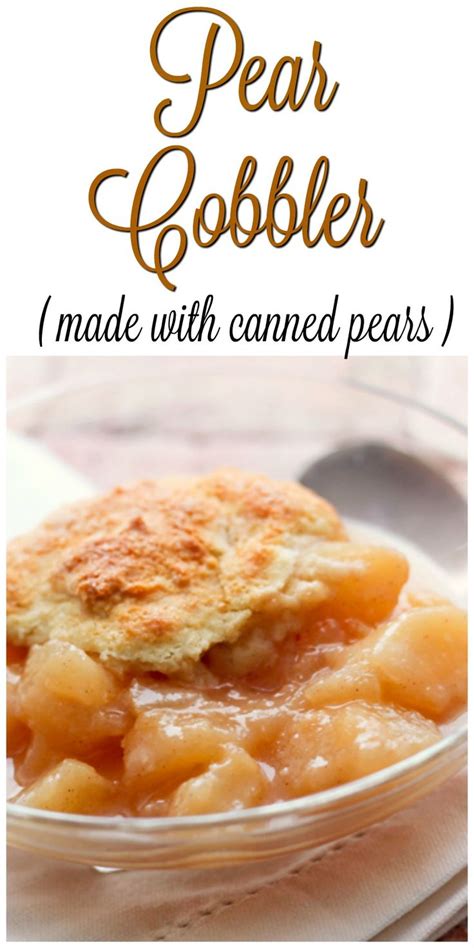 Pear Cobbler - Bunny's Warm Oven | Pear recipes easy, Pear cobbler recipe, Pear dessert recipes