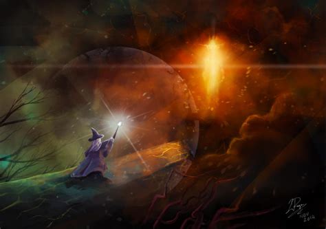 An Enemy Revealed: Gandalf vs Sauron by LaurenceAndrewPage on DeviantArt