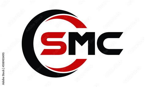 SMC three letter swoosh logo design vector template | monogram logo | abstract logo | wordmark ...