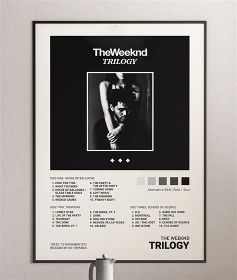 The Weeknd - Trilogy Album Cover Poster | Architeg Prints