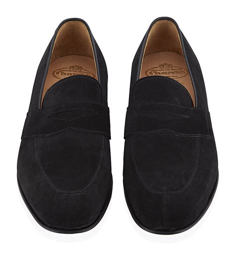 Church's Hayes Suede Penny Loafer in Black for Men | Lyst