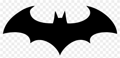 Dark Black Batman Symbol Tattoo On Chest - Logo Batman Arkham Origins - Free Transparent PNG ...