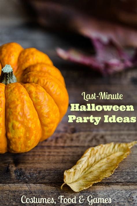 Last-Minute Halloween Party Ideas For Howling Good Time