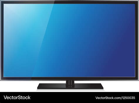 Tv flat screen lcd plasma realistic Royalty Free Vector