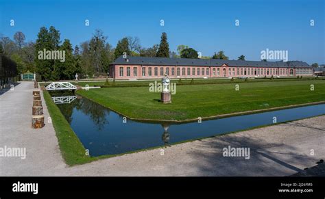 Castle gardens from Schwetzingen castle, 18th century, Schwetzingen ...