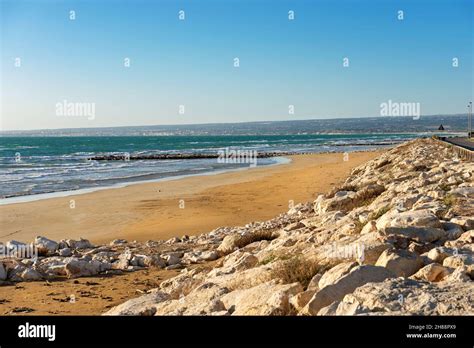 Coastline and beaches of southern Sicily in the province of Ragusa ...