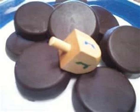 HANUKKAH GELT * Homemade CHOCOLATE Candy COINS * - Cindy's ON-Line recipe box