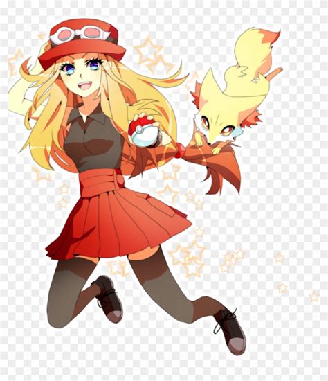 Pokemon Xy Serena And Fennekin Fanart - Fennekin And Serena Fanart, HD ...