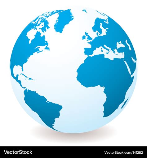 World globe Royalty Free Vector Image - VectorStock