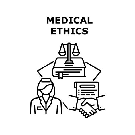 Medical Ethics Vector Concept Black Illustration 9906237 Vector Art at ...