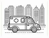 Free Printable Ambulance Coloring Pages sketch template