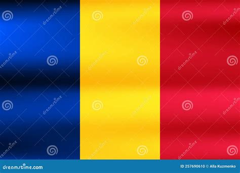 Flag of Romania. Romanian National Symbol in Official Colors. Template ...