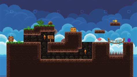 2D Pixel Art Platformer Pack ( Tropical )