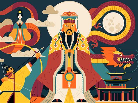 Chinese Myths by Folio Illustration Agency on Dribbble