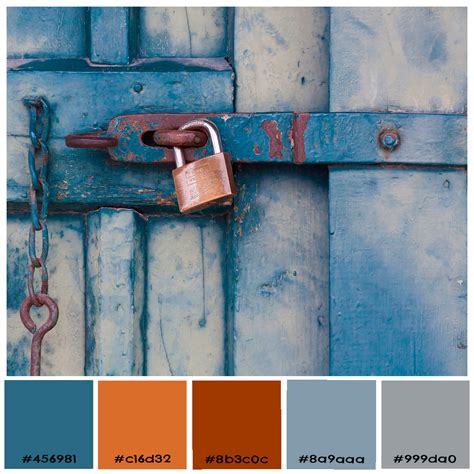 color inspiration: blue and rust | Made in the Shea'd