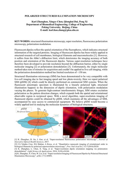 (PDF) POLARIZED STRUCTURED ILLUMINATION MICROSCOPY