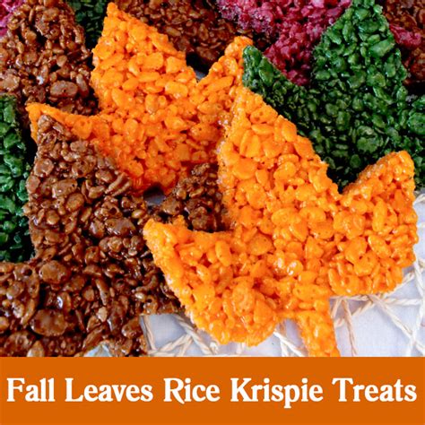 Fall Leaves Rice Krispie Treats - Two Sisters Crafting