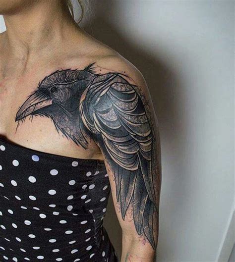 Top 20 Amazing Raven Tattoo Designs will Change Your Life | Raven tattoo, Tattoos, Crow tattoo