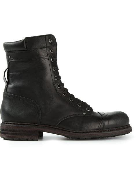 DIESEL 'Cassidy' Boots in Black for Men | Lyst