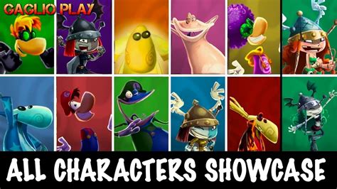 RAYMAN LEGENDS All characters (SHOWCASE) - YouTube