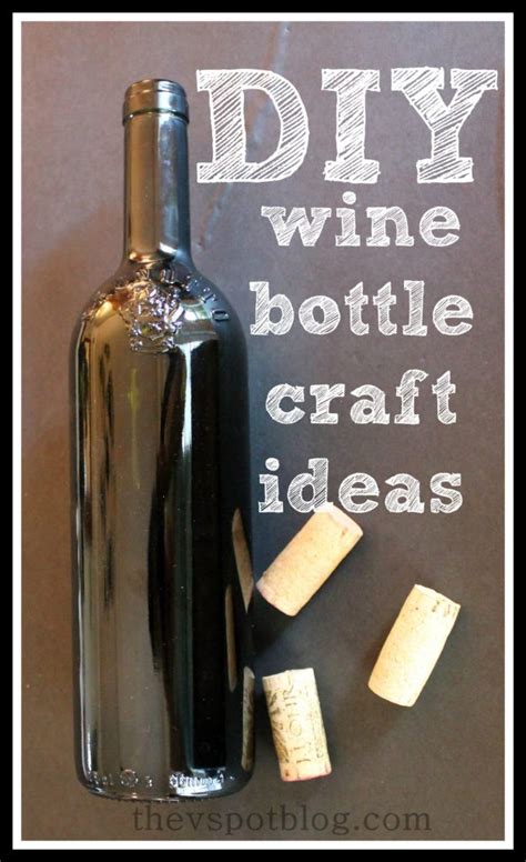 DIY wine bottle crafts. | The V Spot