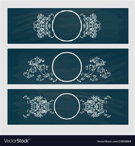 Design element beauty decorative frame for text Vector Image