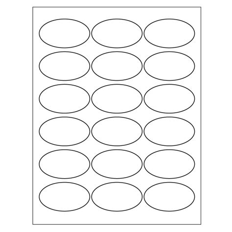 Template for Avery 22814 Print-to-the-Edge Oval Labels 1-1/2" x 2-1/2" | Avery.com