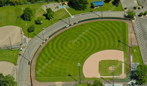 Aerial View of Pattern in Baseball Field — Stock Photo © stepheng101 ...