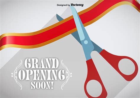 Grand Opening Ribbon Cutting Vector 103614 Vector Art at Vecteezy