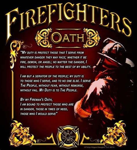 Firefighter Oath | My 911 Dispatch/EMS/Fire/PD | Pinterest | Firefighters