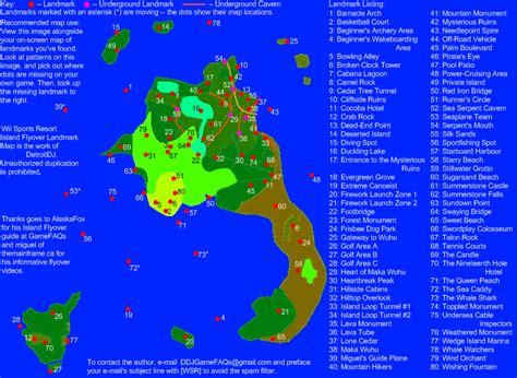 Wii Sports Resort Island Flyover Landmark Map (PNG) v1.1 - Neoseeker ...