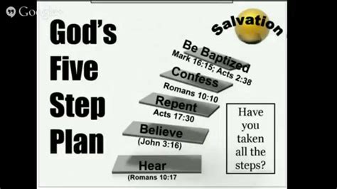 God's Five Step Plan for Salvation - YouTube