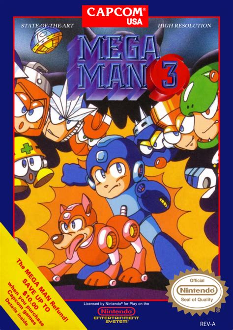 Mega Man 3 NES custom cover by Sairot247 on DeviantArt