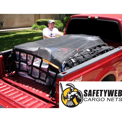 SafetyWeb Cargo Net: Truck Cargo Net, Adjustable, Certified, Attacehmnt ...