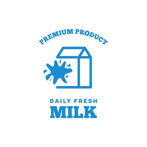 Milk logo vector for your fresh milk product or business. By Imaginicon | TheHungryJPEG