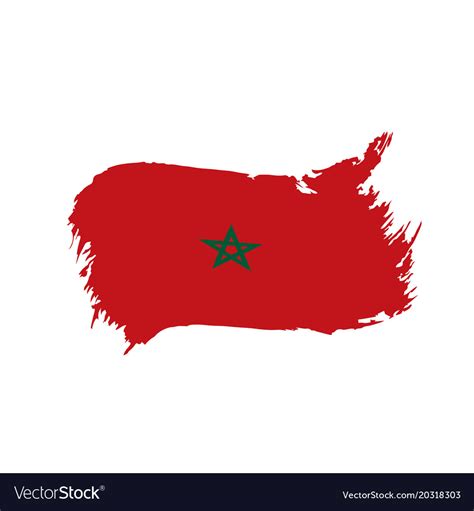 Morocco flag Royalty Free Vector Image - VectorStock