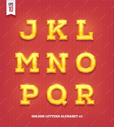 Premium Vector | shiny gold letters. Golden typeface font.