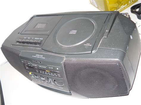 Sony CFD-V15 MEGA BASS Boombox AM/FM Radio Cassette CD Player Portable ...