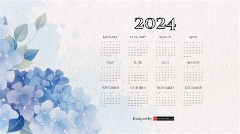 2024 Calendar Desktop Wallpaper Free Download - Deeyn Novelia