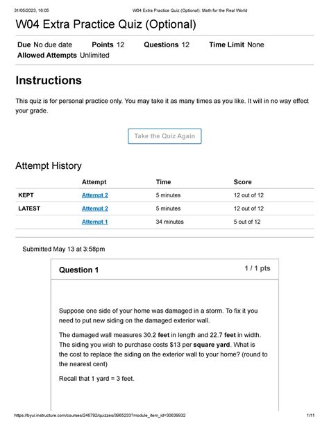 W04 Extra Practice Quiz (Optional) Math for the Real World - W04 Extra Practice Quiz (Optional ...